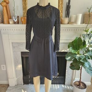 Marc by Marc Jacobs Black Lace Mia Dress ASO Blair Waldorf Gossip Girl Size 12